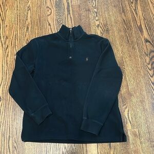 Men's Polo pullover 1/4 zip sweater size large